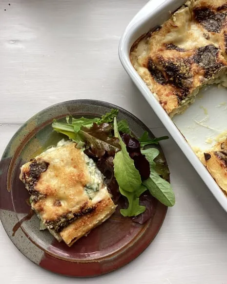An Inspired Creation for Lasagna with Zucchini and Three Cheeses