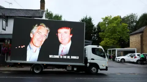 Four Arrests Made Following Trump and Jeffrey Epstein Pictures Projected on Windsor Castle