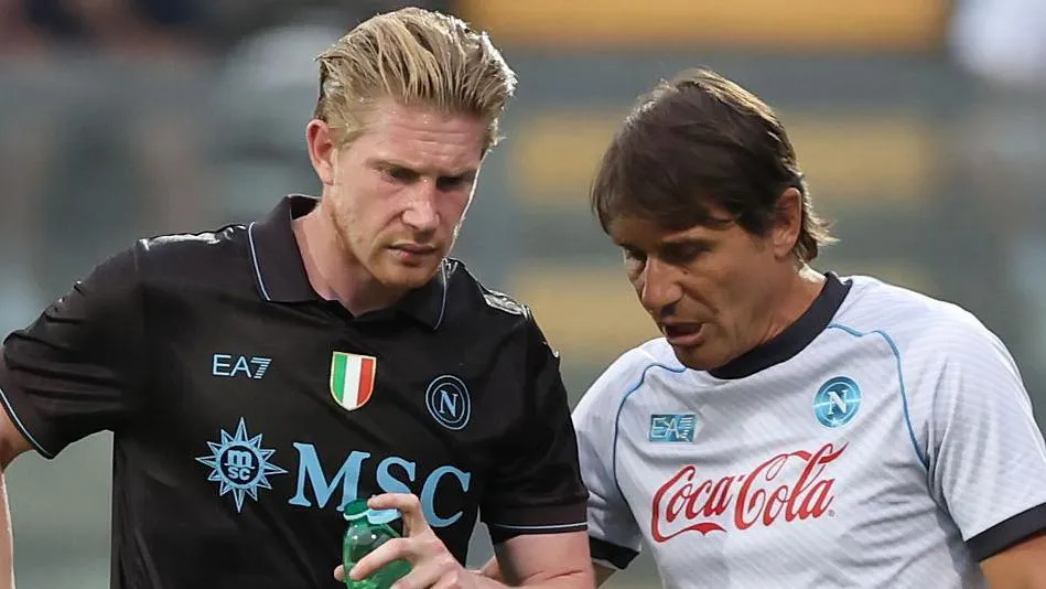 Celebrated in the manner of Maradona – might the Belgian maestro return to haunt Manchester City?